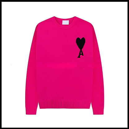 Aurélia - Damenpullover mit herzförmiger Stickerei