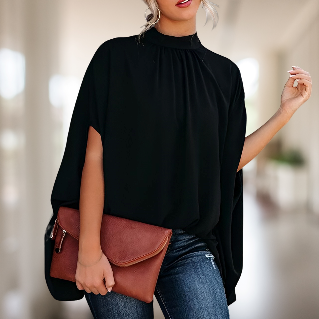 Zara - Stilvolle Bluse mit ausgestelltem Schnitt