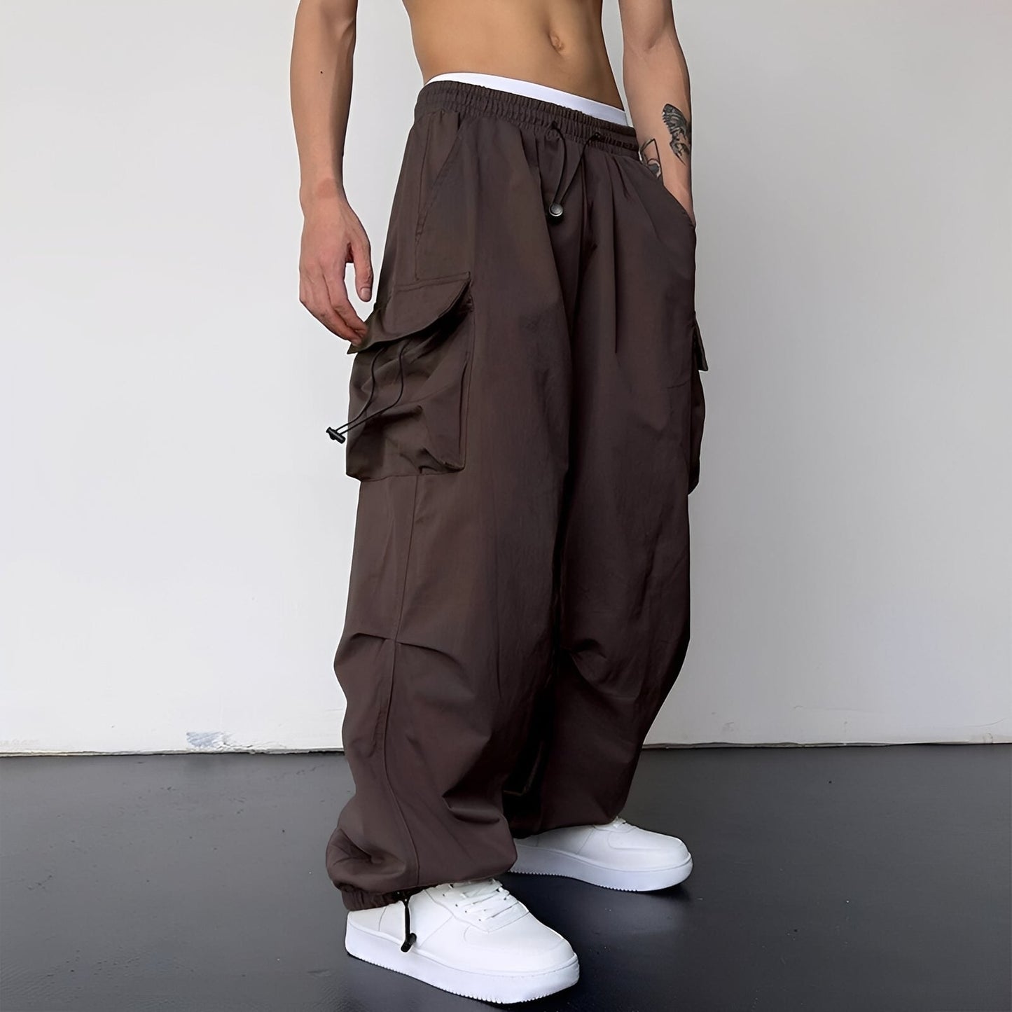 Kaleb - Trendige Baggy-Cargohose für Herren