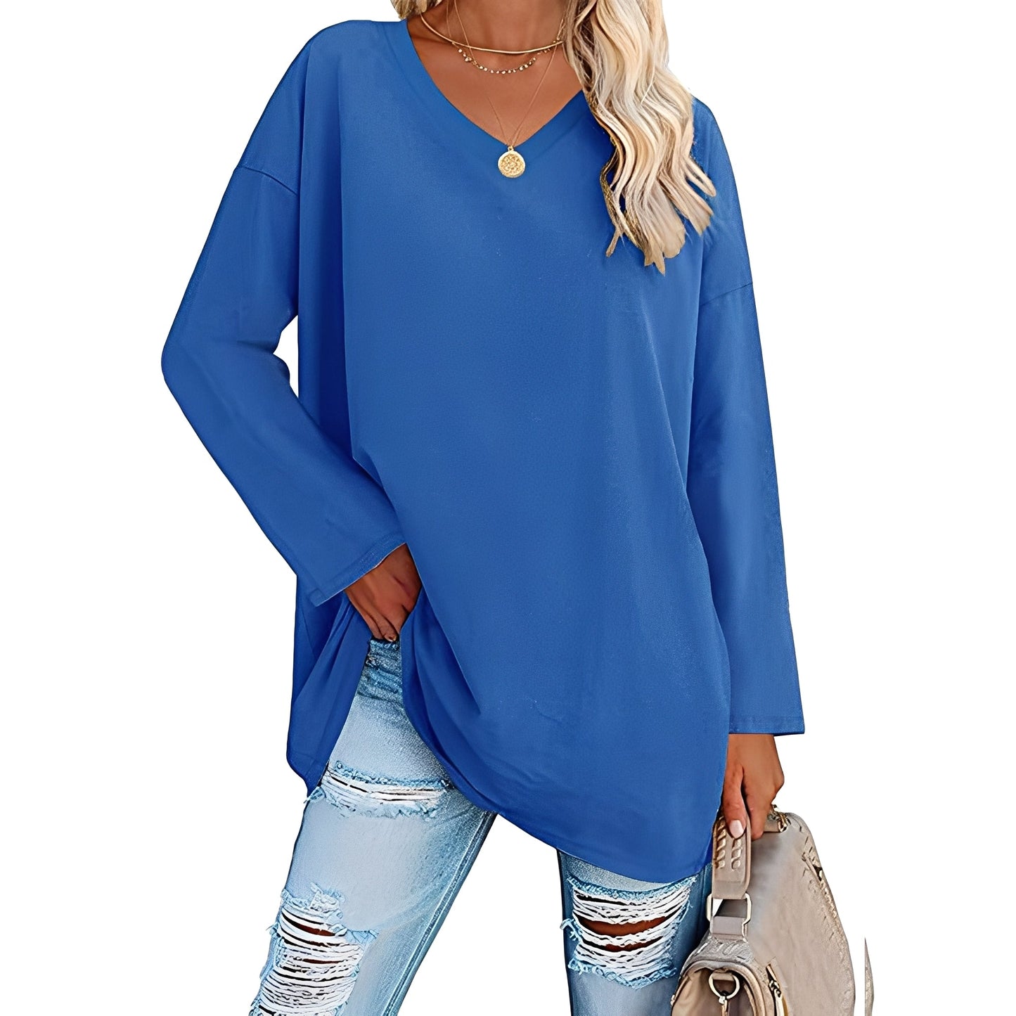 Laëtitia - Stylish, casual women's blouse with long sleeves