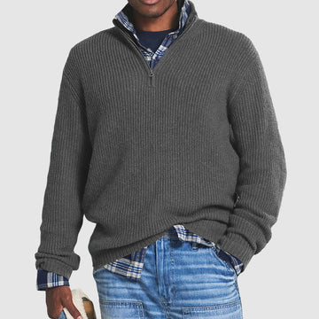 Sean – Herrenpullover mit Reißverschluss