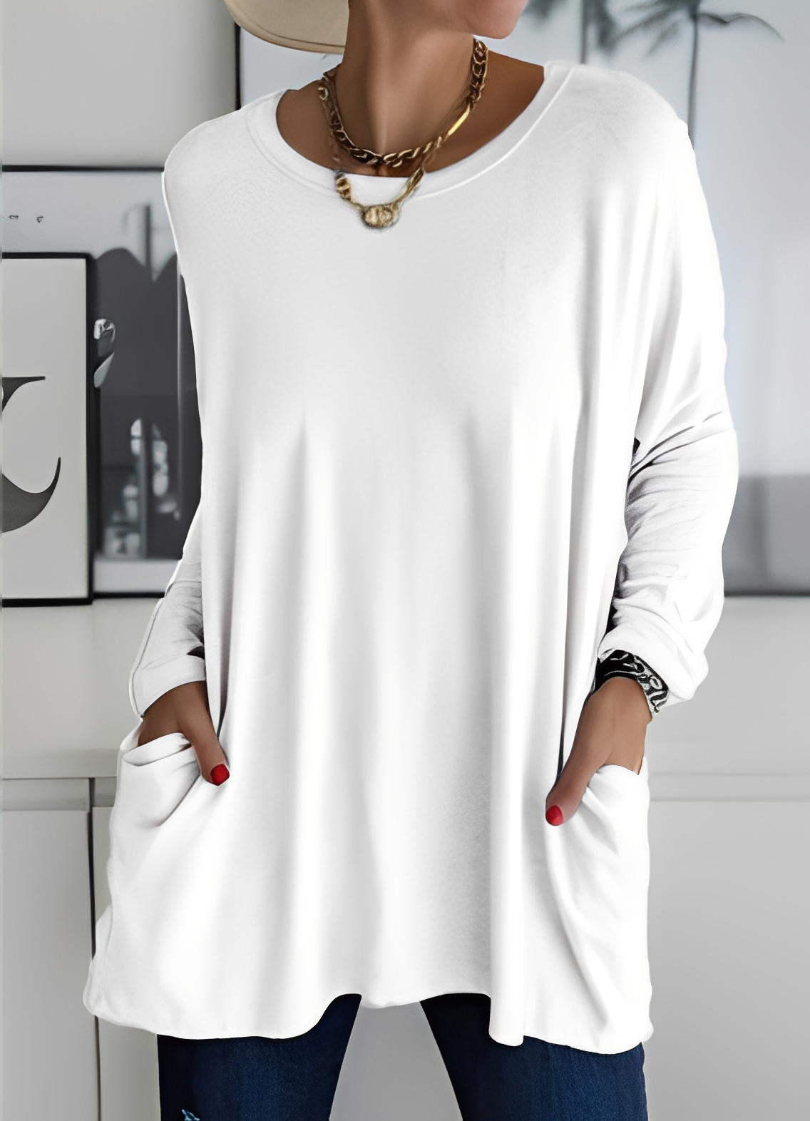 Shanene - women's sweater with relaxed and casual style