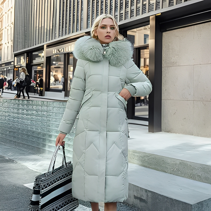 Marcellette - Women's Winter Quilted Coat with Hood