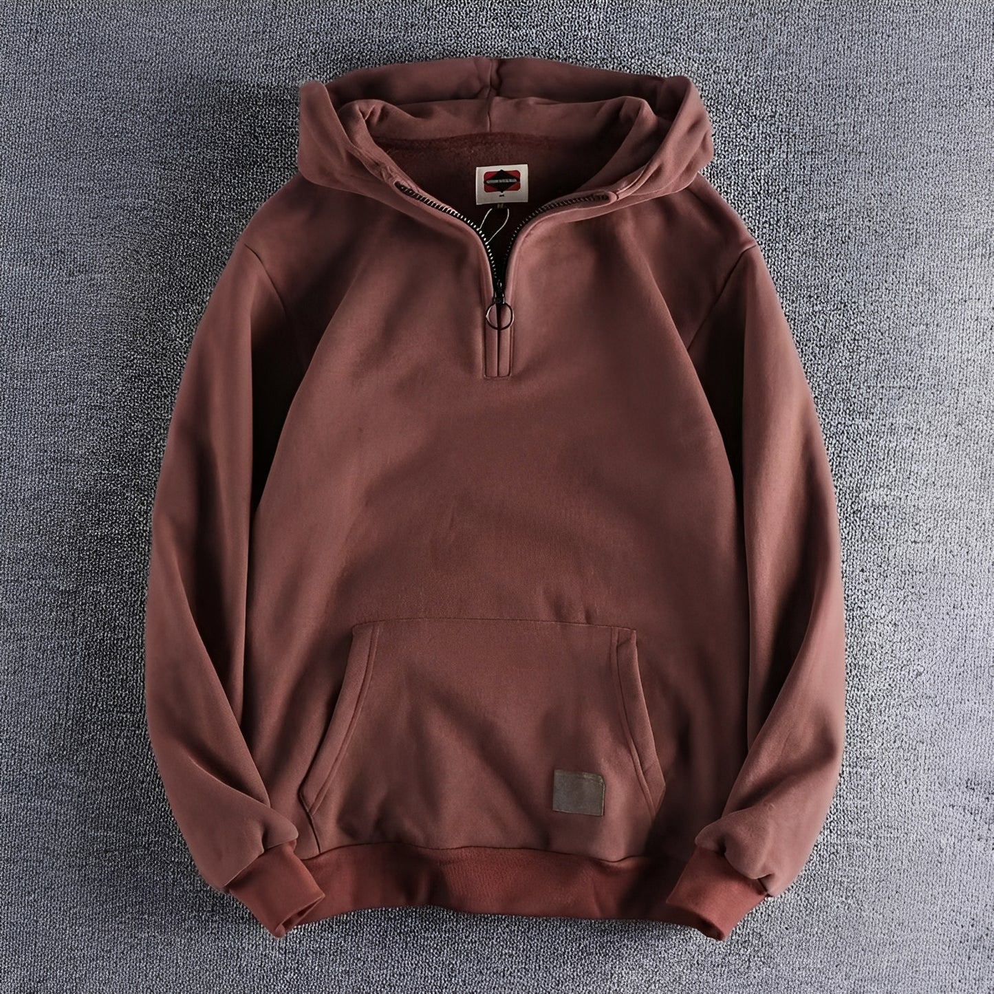 Tommy - Retro-Hoodie mit dickem Reißverschluss für Herren