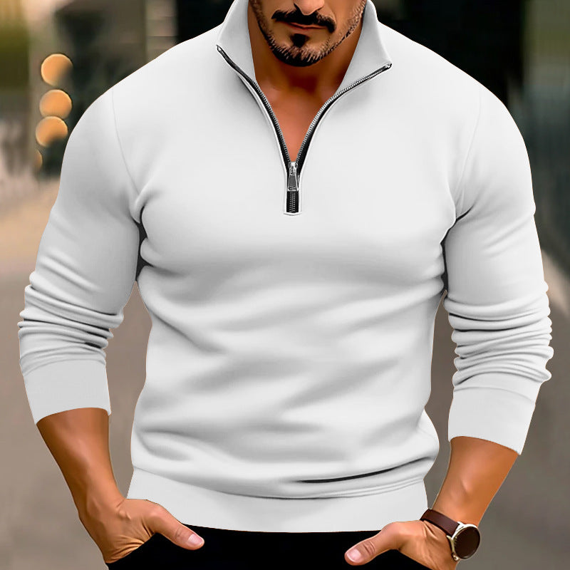 Billy - Elegant men's sweater with zipper