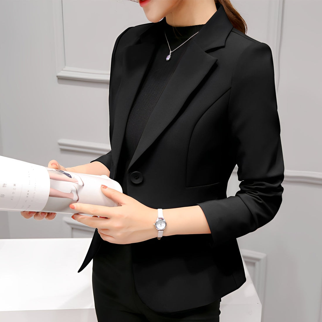 Lindy - Stilvoller Damenblazer mit einem Knopf