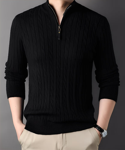 Damian - Moderner Herrenpullover mit Reißverschluss