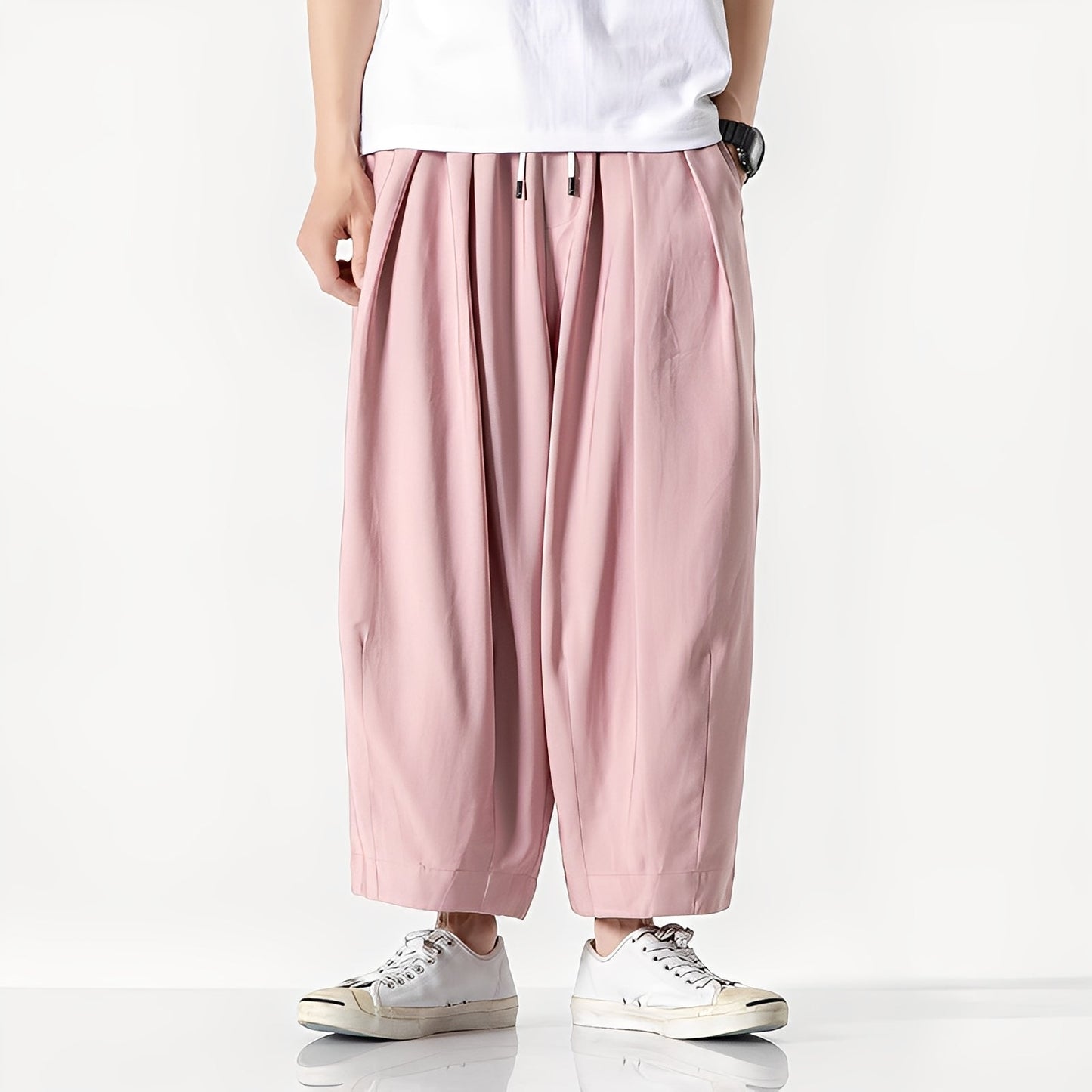 Adam - men's trousers made of cotton with wide leg