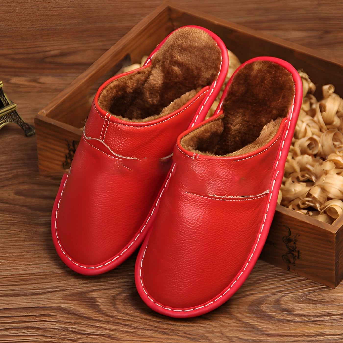 Xavier - Warme Baumwoll-Sandalen für Herren