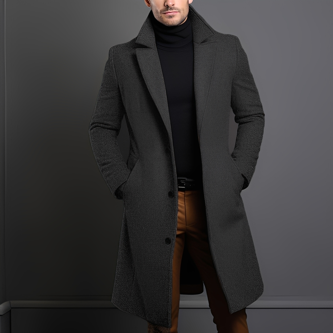 Kévin - Classic men's coat with lapels