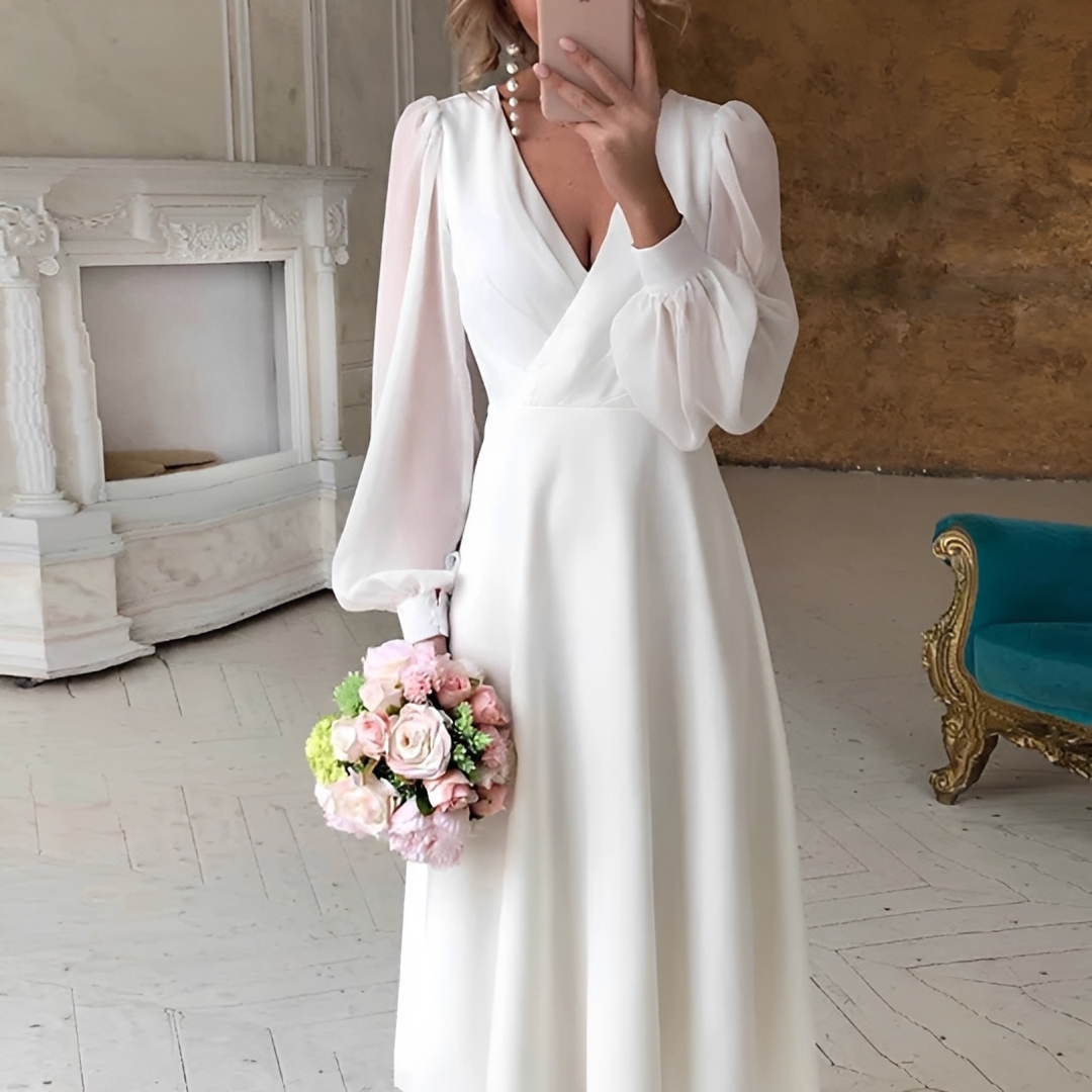 Georgia - Elegantes Fließendes Kleid