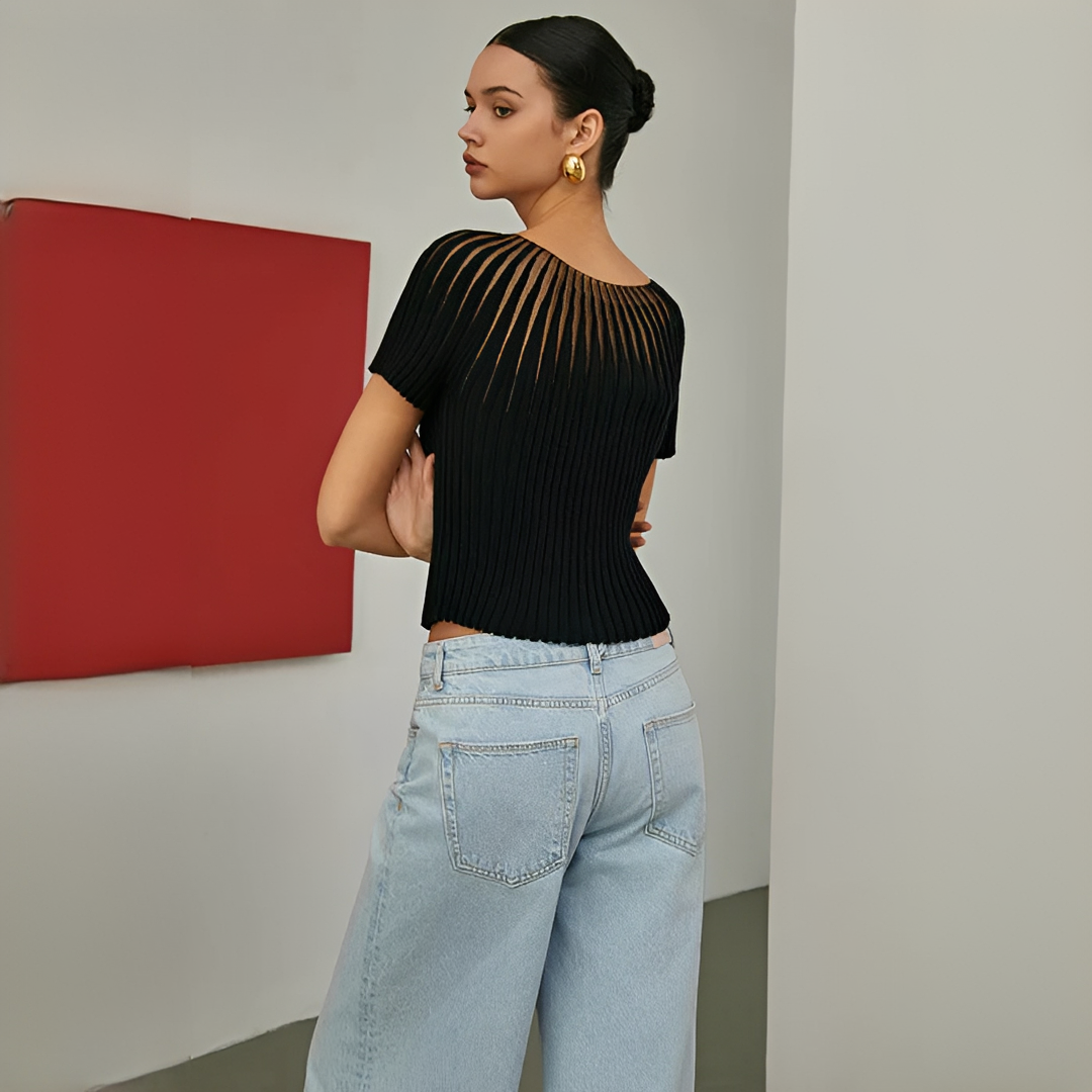 Selena - Schickes Kurzarm-Top