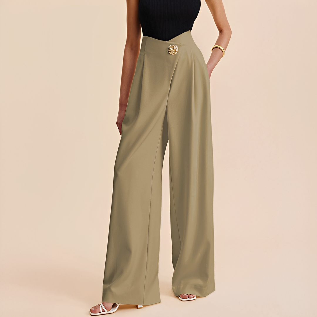 Joyce - Hochgeschnittene Weitbein-Hose