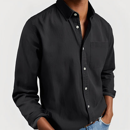 Gauvain - Elegant men's long-sleeve shirt in high quality