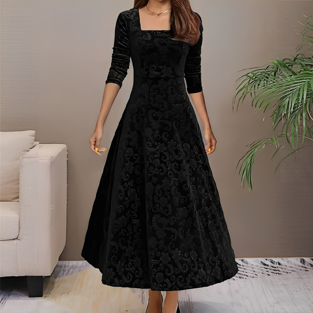 Malvina - Stylish Dress with Square Neckline for Women