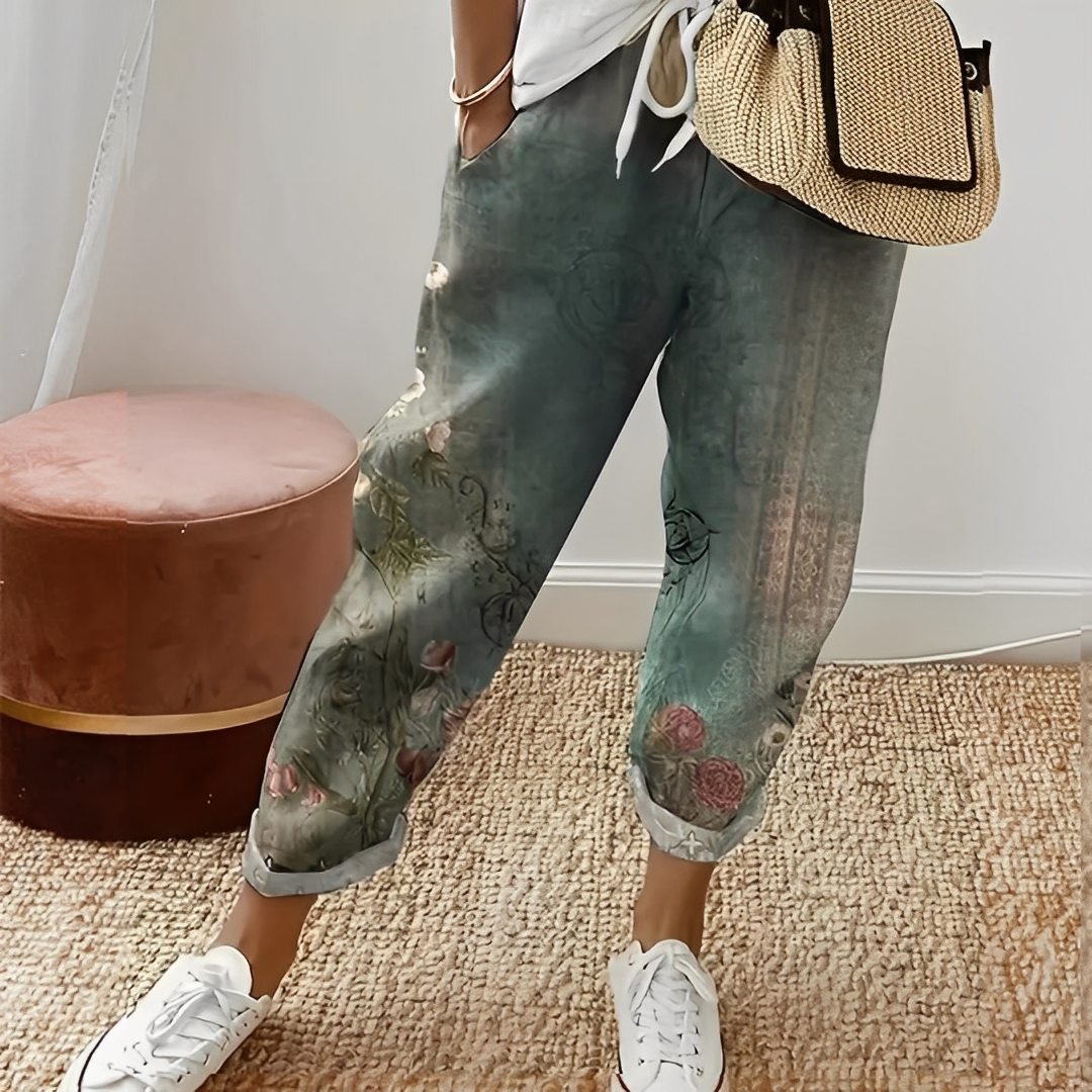 Jacinthe - women's pants with drawstring for comfort