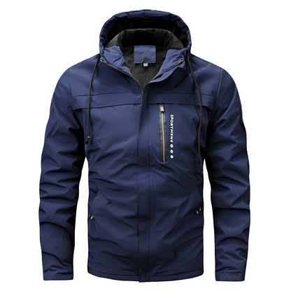 Karl - Universelle Herren-Fleecejacke mit Kapuze