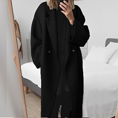 Marjolaine - Schicker Oversize-Mantel mit Knöpfen für Damen