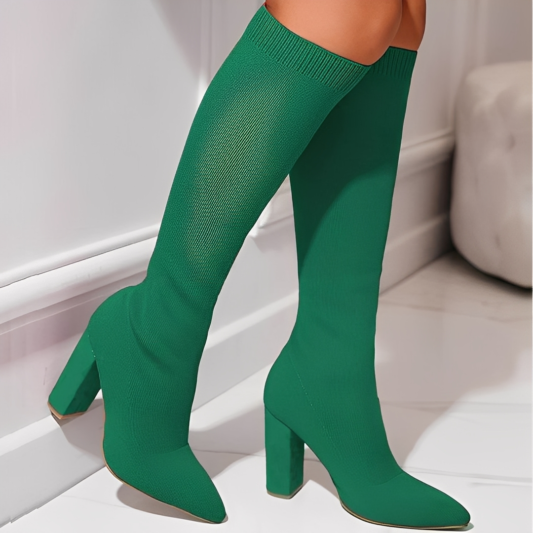 Marilyne - Stylish knitted women's ankle boots