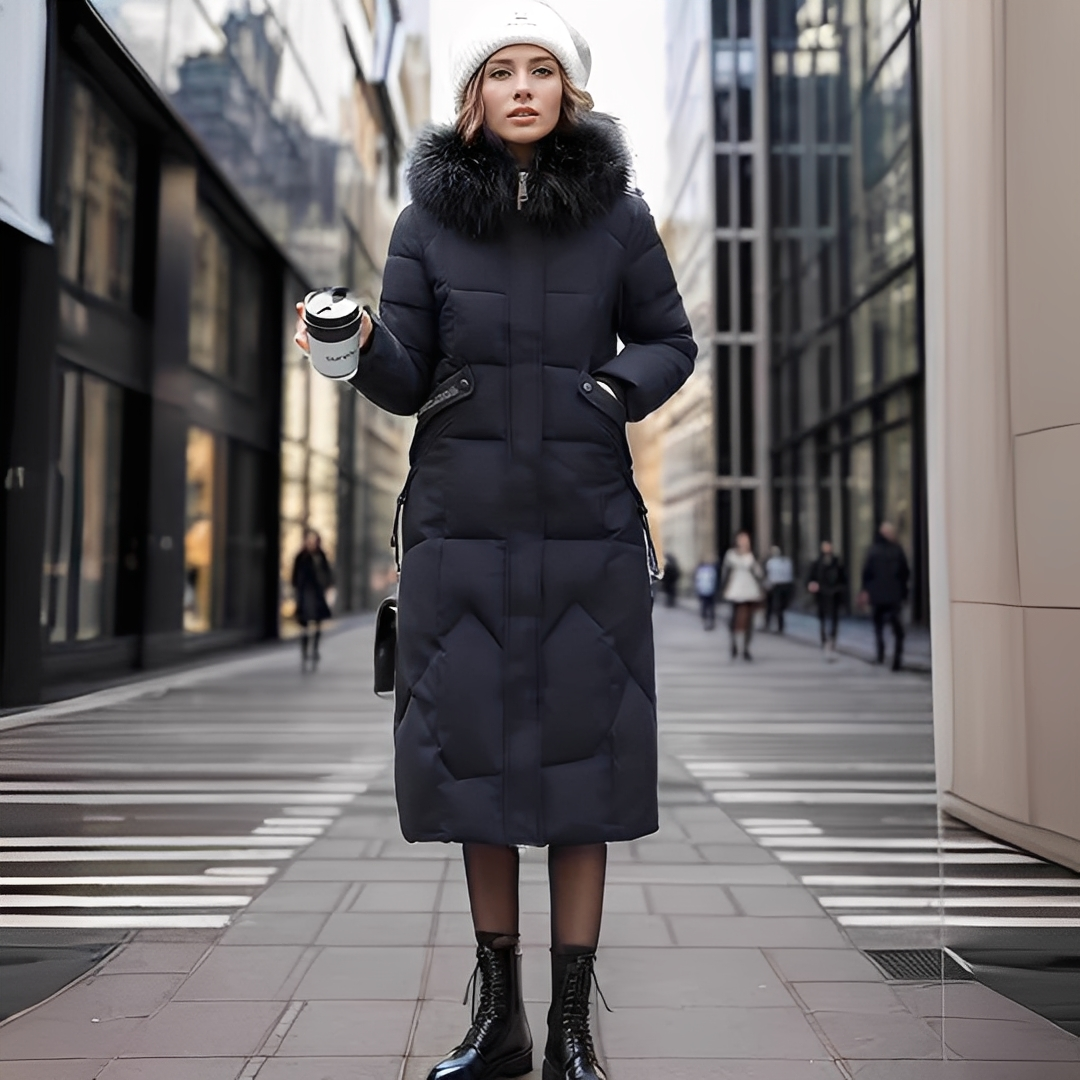 Marcellette - Women's Winter Quilted Coat with Hood