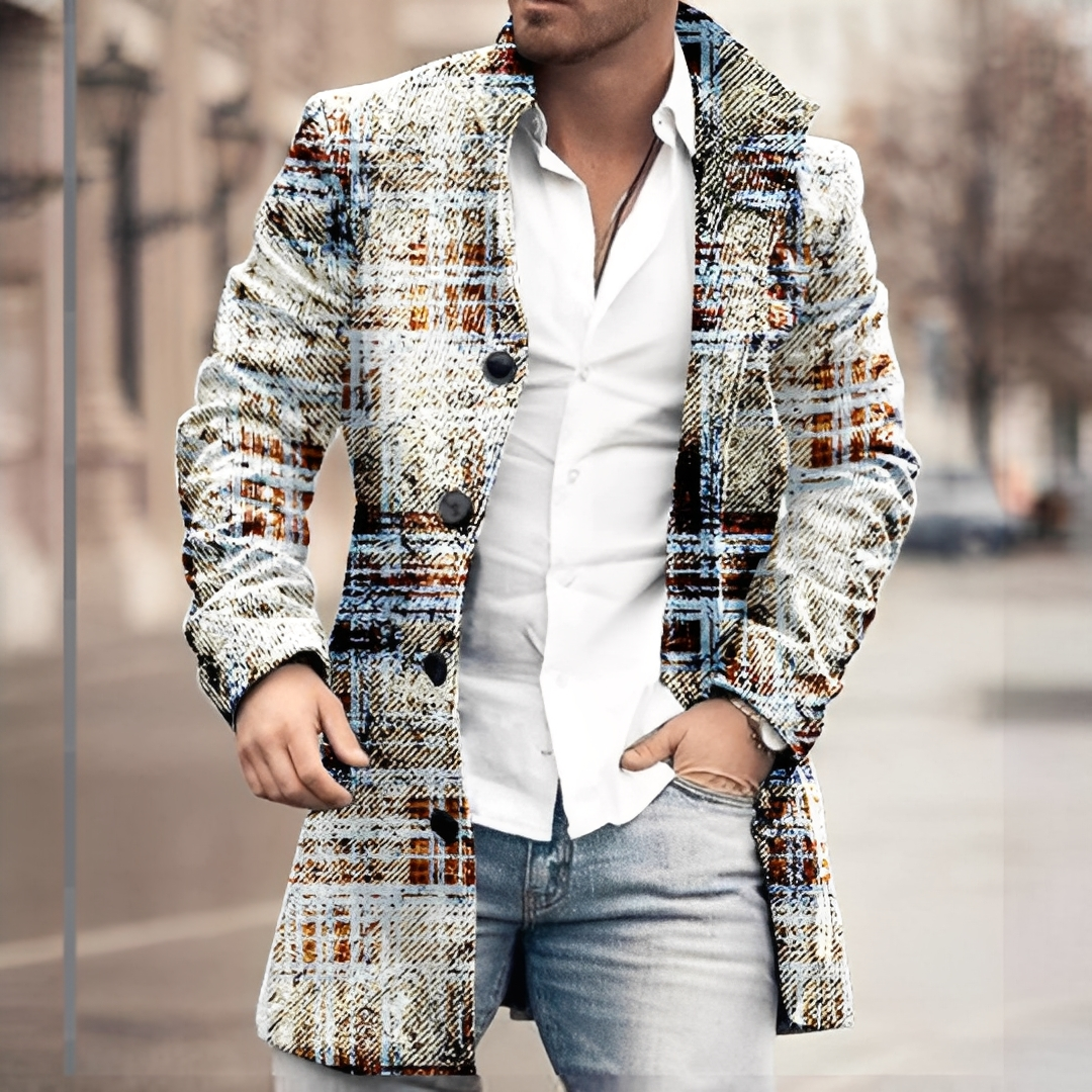 Louison - Elegant men's coat with buttons