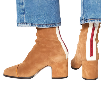 Juliana - Fashionable women's ankle boots with block heel