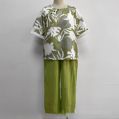 Hyazinthe - Stylish shirts and pants for women set