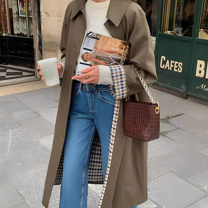 Connie - Elegant Long Women's Trench Coat