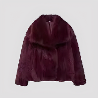 Jennifer - Modern women's jacket made of faux fur