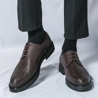 Tristan - Stilvolle 3D-gewebte Leder-Oxfordschuhe für Herren