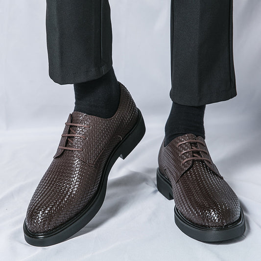 Tristan - Stilvolle 3D-gewebte Leder-Oxfordschuhe für Herren
