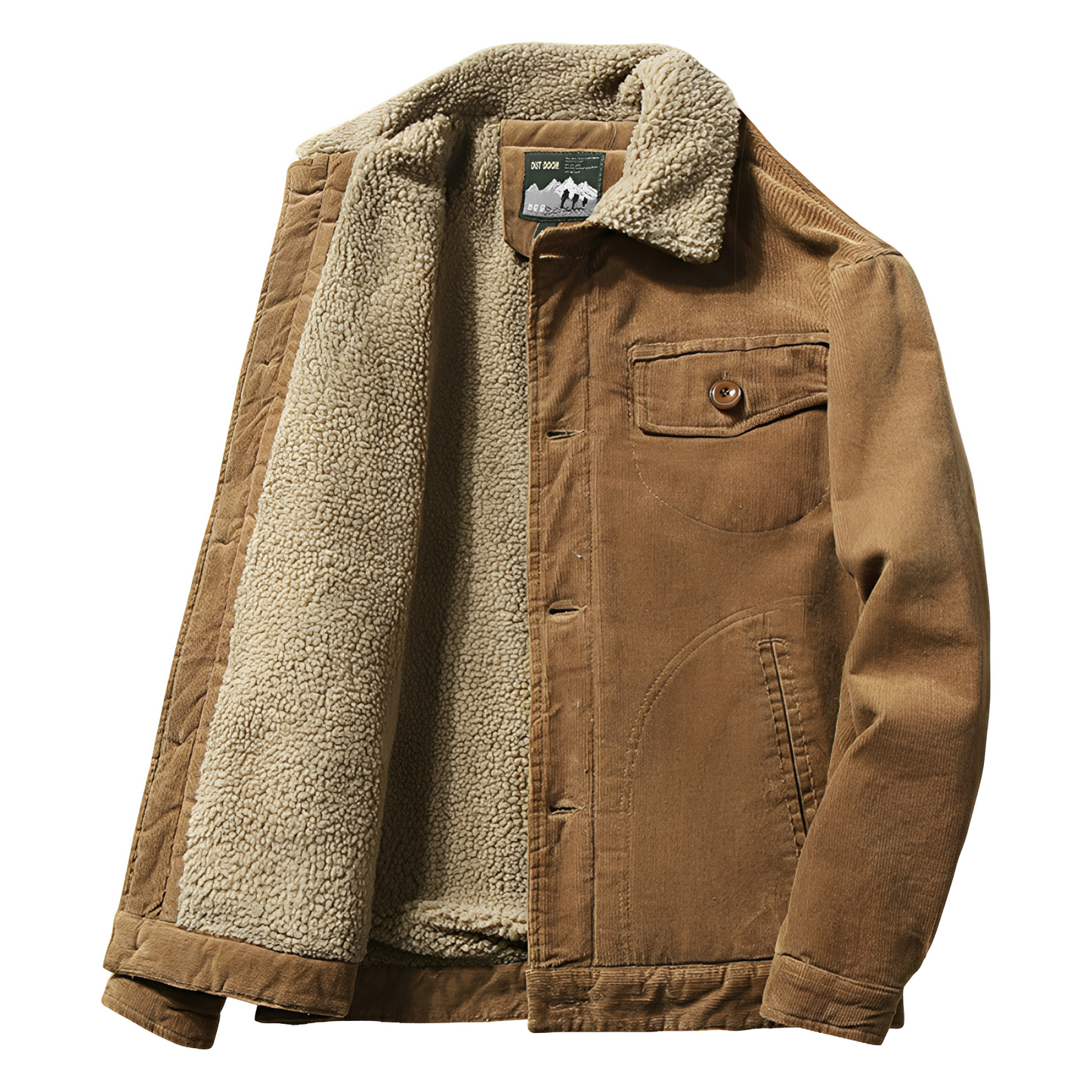 Carl - Stilvolle Cordjacke mit Fleecefutter für Herren