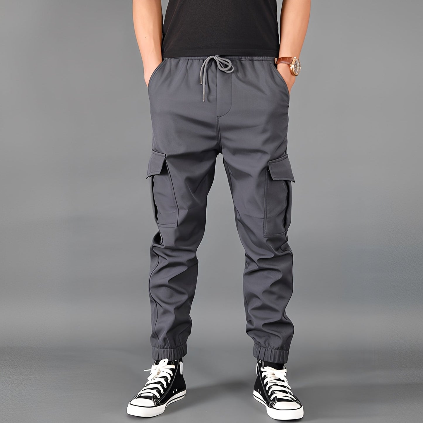 Ghislain - Wide Winter Cargo Pants for Men