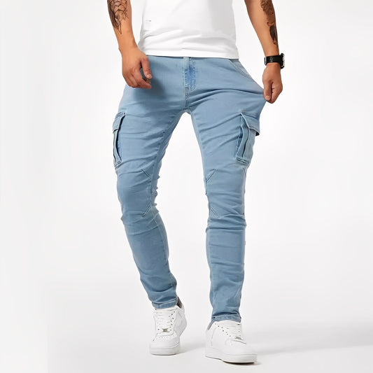 Franck - Casual stretch cargo pants for men