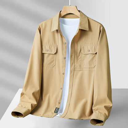 Philip - Elegant men's shirt with long sleeves and pockets