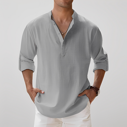 Freddy - breathable men's long-sleeve shirt