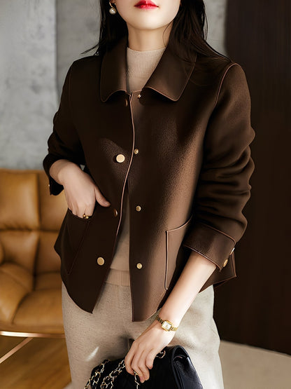 Meade - Stylish, warming women's jacket with buttons
