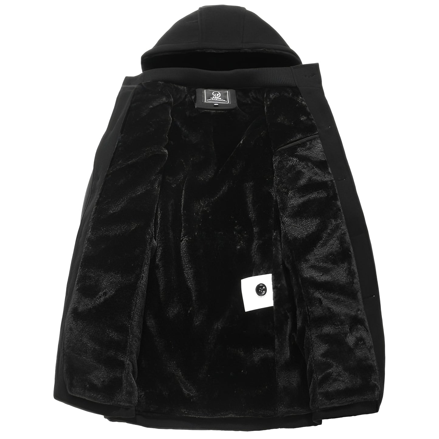 Robert - Moderner, dicker Trenchcoat mit Kunstfellfutter für Herren