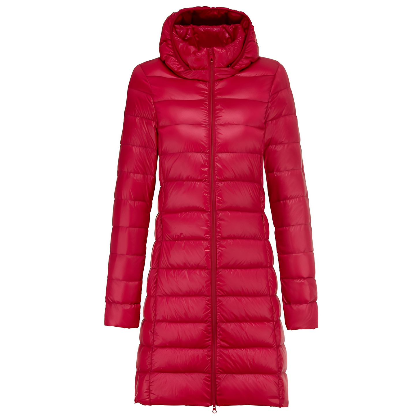 Charlotte -  Stilvolle lange Daunenjacke mit Kapuze für Damen