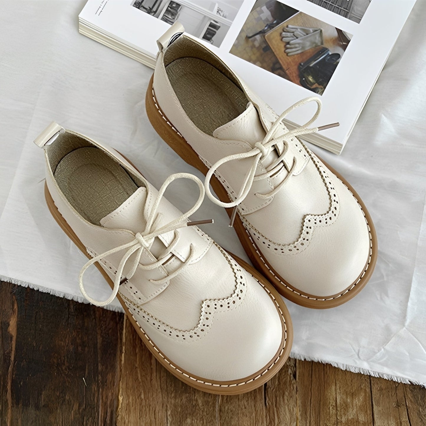 Vanessa - Klassische Oxford-Lederschuhe für Damen