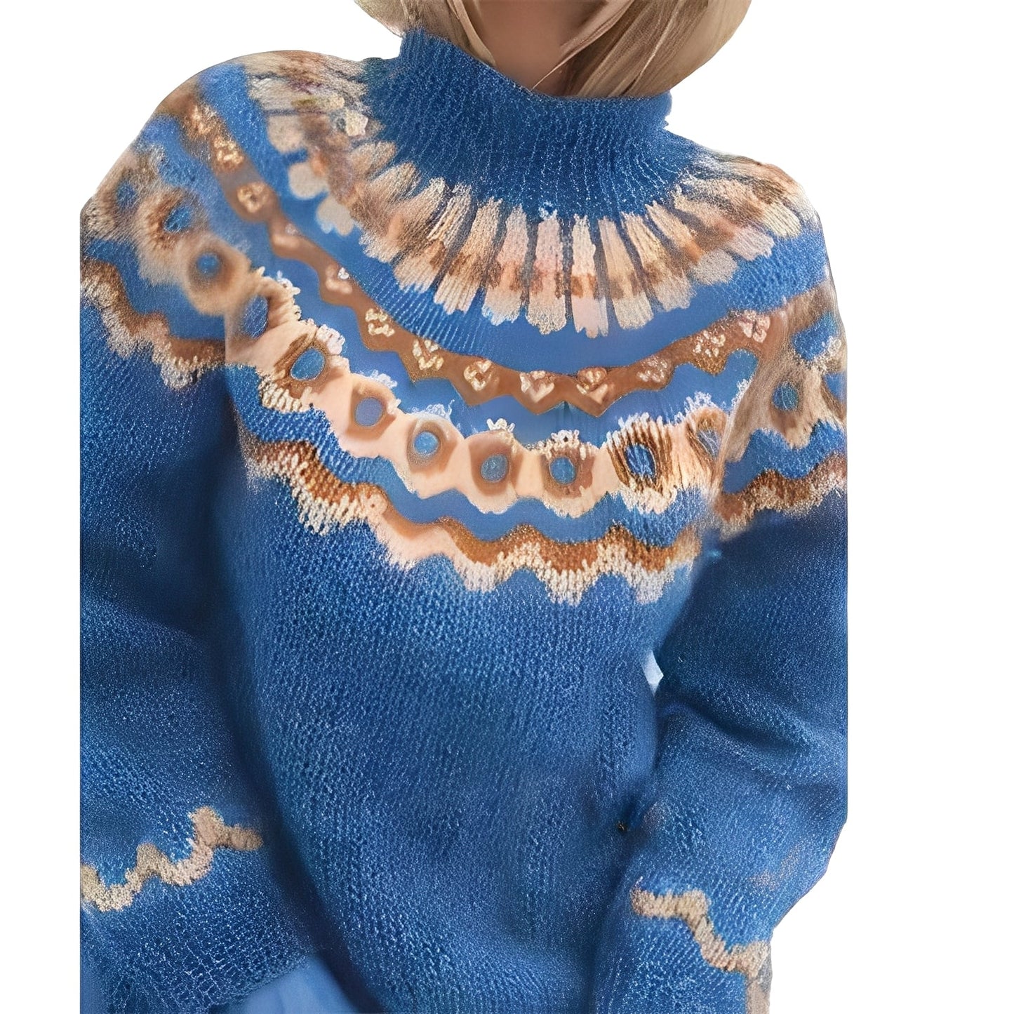 Fiona - Women's knitted turtleneck sweater
