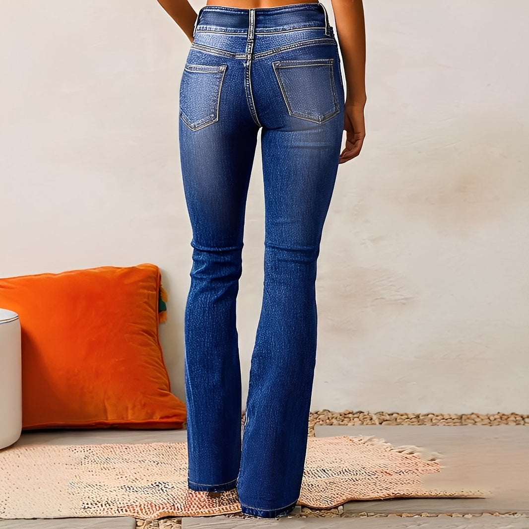 Carla - Comfortable, high-waisted women's flare pants