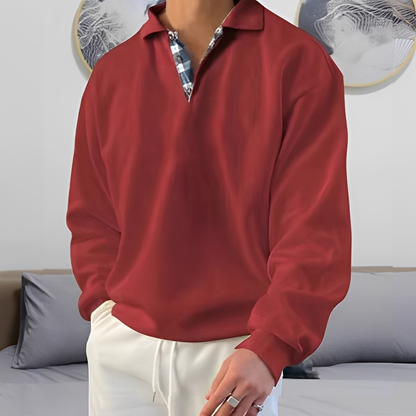 Colsen - Men's sweater with modern zipper