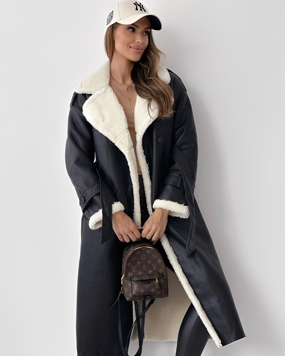 Sharyn - Stylish and warm women's coat with lapels