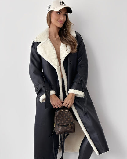 Sharyn - Stylish and warm women's coat with lapels