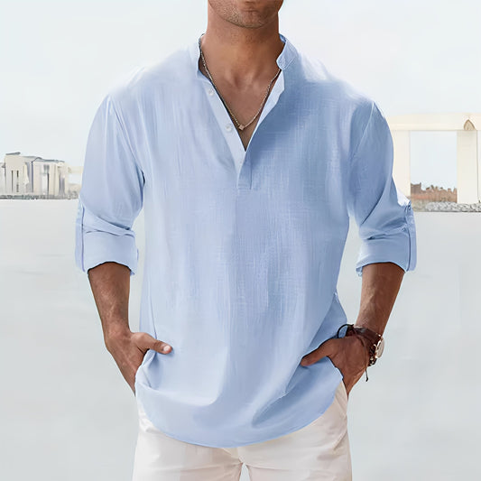 Florimond - men's shirt with breathable long sleeves