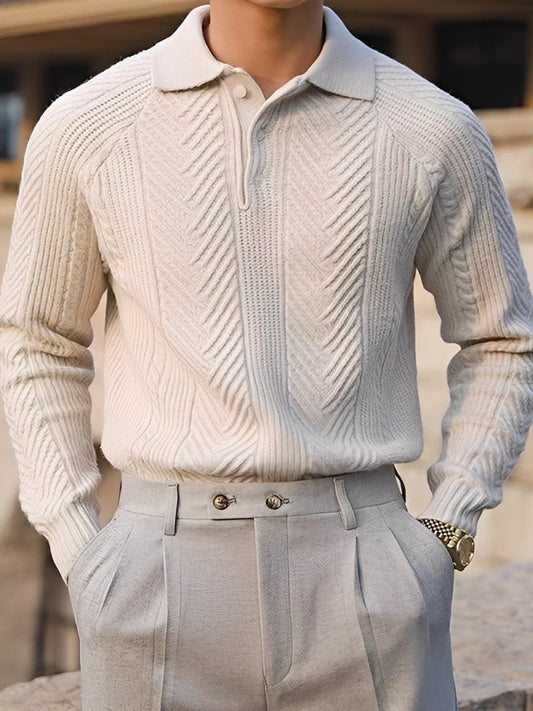 Weston - Elegant men's sweater with pattern