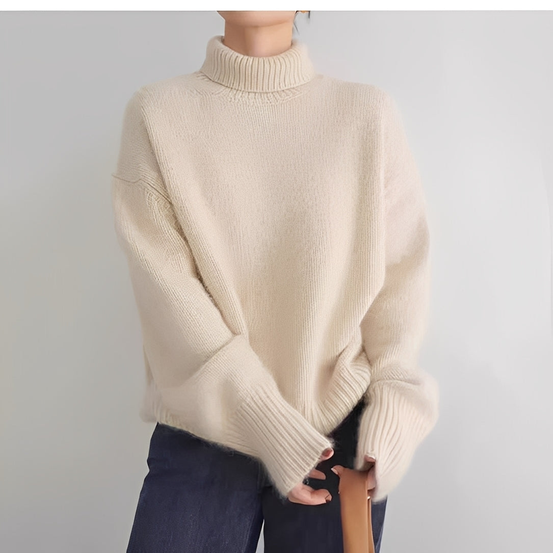 Clémentine - Stilvoller Damen-Rollkragenpullover