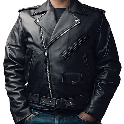Daniel - Elegante Leder-Motorradjacke für Herren