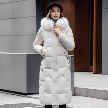 Rachel - Women's coat with figure-hugging cut and fashionable hood